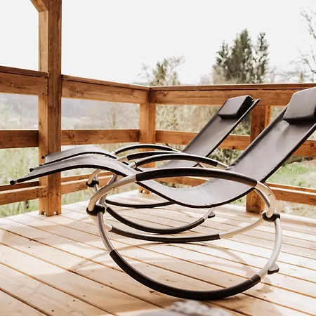 Romantikchalet Vogelnest Mit Whirlpool, Kamin, Balkon & Terrasse