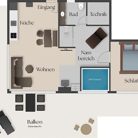 Romantikchalet Vogelnest Mit Whirlpool, Kamin, Balkon & Terrasse Apartment